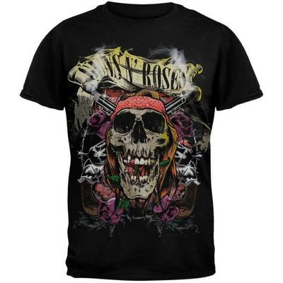 Guns N Roses T-shirt con teschio trash unisex per adulti