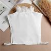 Women Shirt Fake Collar High Stand Ruffle Sweater Blouse Shirt False Collar Chiffon Removable Sweater Detachable Collar