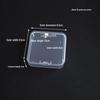 5.5cm Translucent PP Plastic Box with Lid for Beads, Jewelry, or Parts Storage