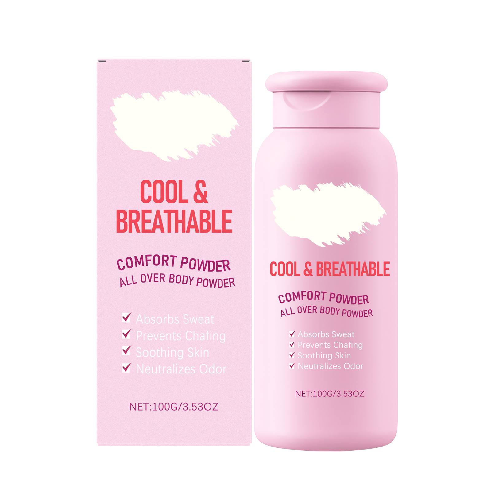 

Comfort Powder. Full-body Talcum Powder To Prevent Abrasions, Refreshing Antiperspirant Powder One Size белый