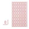 50 Sheets Writeable Labels Adhesive Sticker Jams Label Small Blank Sticker Sticker for Home School Office
