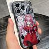 Zero Two Darling In The FranXX Anime Phone Case For IPhone 17 Pro Max 16 15 14 Pro Max 13 11 X Xs Xr 8 7Plus Silicone Cover