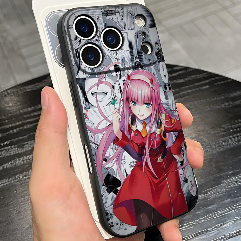 Zero Two Darling In The FranXX Anime Phone Case For IPhone 17 Pro Max 16 15 14 Pro Max 13 11 X Xs Xr 8 7Plus Silicone Cover