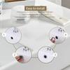 4Pcs Sink Overflow Drain Cover,Stainless Steel Bathroom Kitchen Sink Overflow Hole Cover,Easy Install Sink Overflow Cap