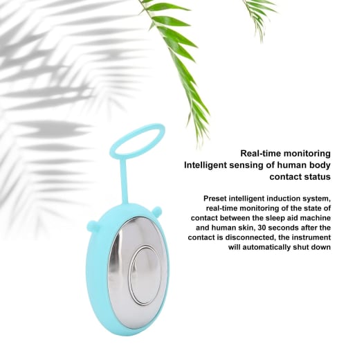 KOEB Microcurrent Sleep Aid, Portable and Compact Calming and Relaxing Handheld Sleep Aid for Home and Travel for Insomnia and Anxiety (Blue)