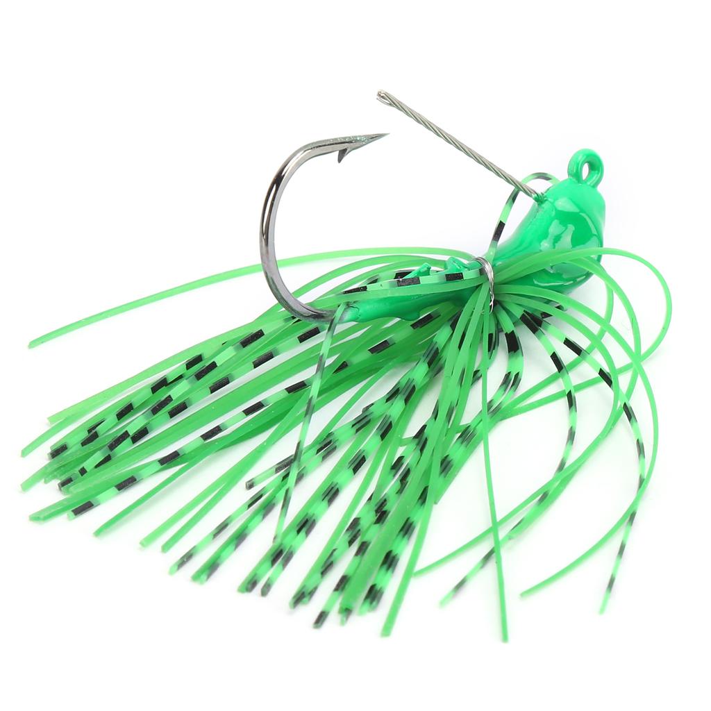 Willow Leaf Spinnerbait Anti Hanging Bottom Fishing Lure Spinner Bait for Fresh Sea BassGreen