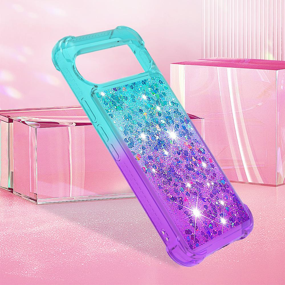 For Google Pixel 9/Pixel 9 Pro TPU Case Gradient Quicksand Phone Back Cover