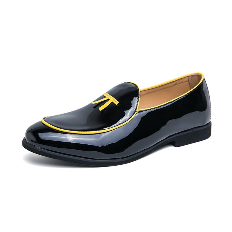 Men s Large Size Tassel Loafers - Casual British Style Leather Slip-On Driving Shoes. 44