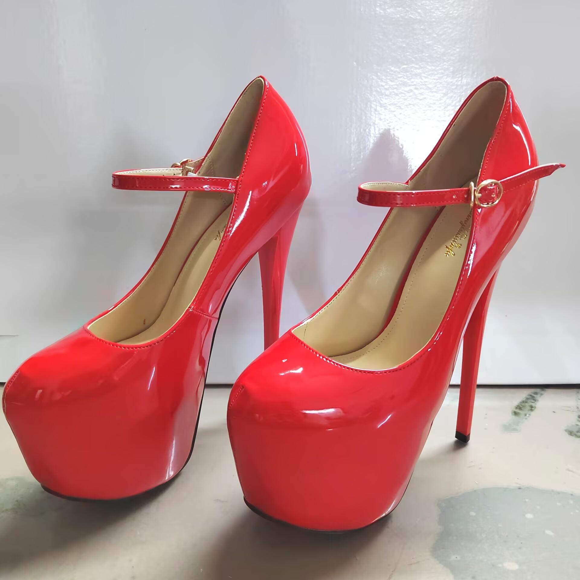 

22см Свадебные платформы Стилетто 19см Очень тонкие каблуки Женская обувь Женская обувь Подиумные показы Косплей Танцы на пилоне Разноцветные туфли 50