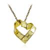 Twisted Heart Shaped Ruler Pendant Scale Measuring Tape Necklace