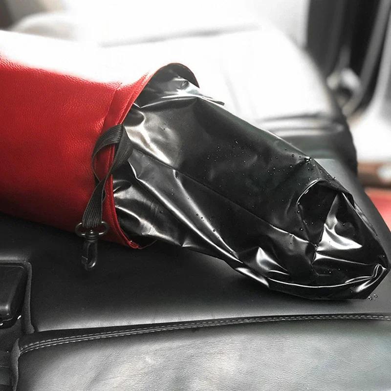 Car Trash Bin Storage Basket Interior Rubbish Container Waterproof Garbage Can Folding Car Organizer Auto Accessories