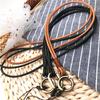 Genuine Leather Neck strap Keychains Pendant Neckline Lanyard Mobile phone Strap Charms Keyring Buckle rope Lanyard