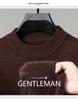 Men's Velvet Wool Sweater - 2024 Autumn/Winter Half-High Collar Luxury Style