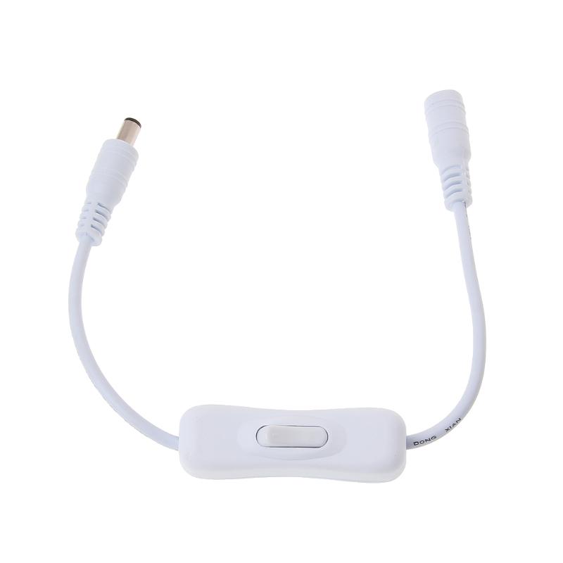 

5.5*2.1mm DC Female Male Plug Power On/Off Switch Cable For CCTV LED Strip Light 1