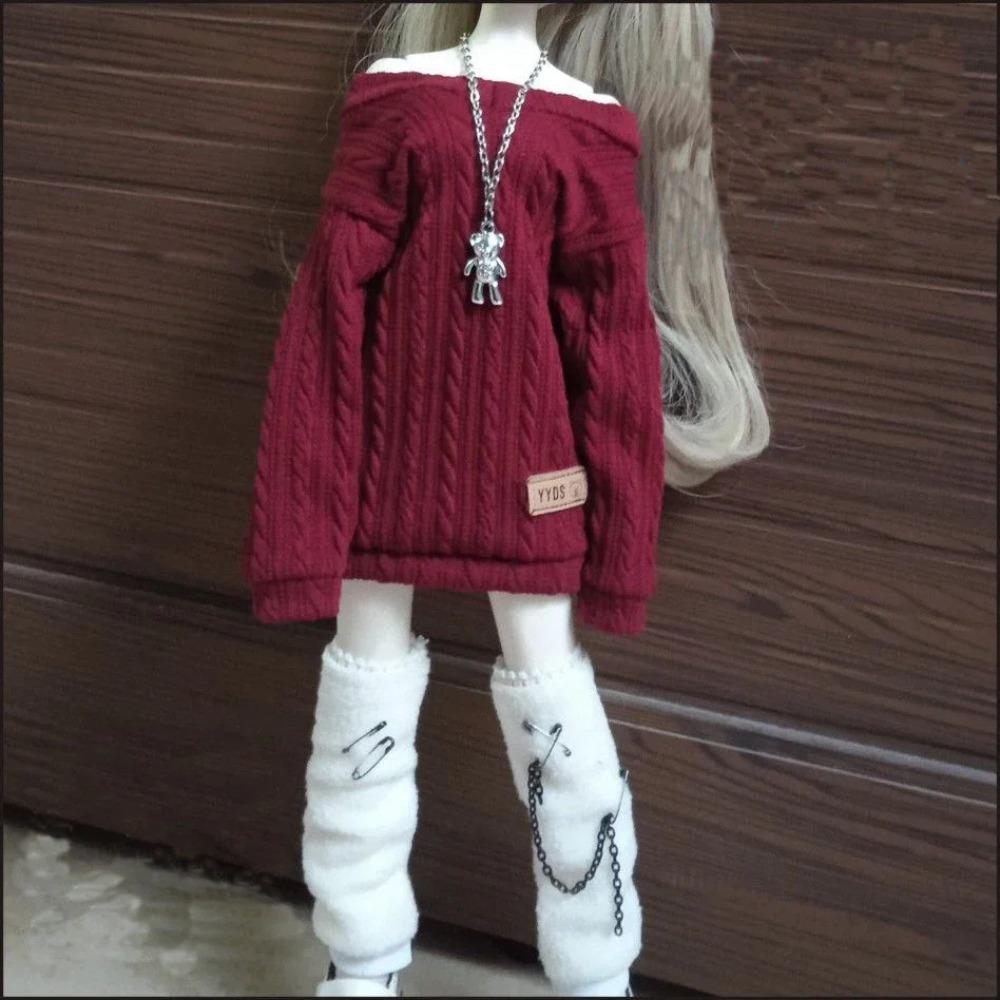 

Новий одяг для ляльок 30/45/60 см для ляльок Bjd 1/3 1/4 1/6, вільний светр, DIY іграшки для дівчаток, одягання, аксесуари для ляльок, без ляльки fit to 60cm doll