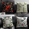 Simple Farm Crop Flower Print Pillow Case Home Living Room Decoration Linen Pillowcover Pillow Cases Cushion Cover
