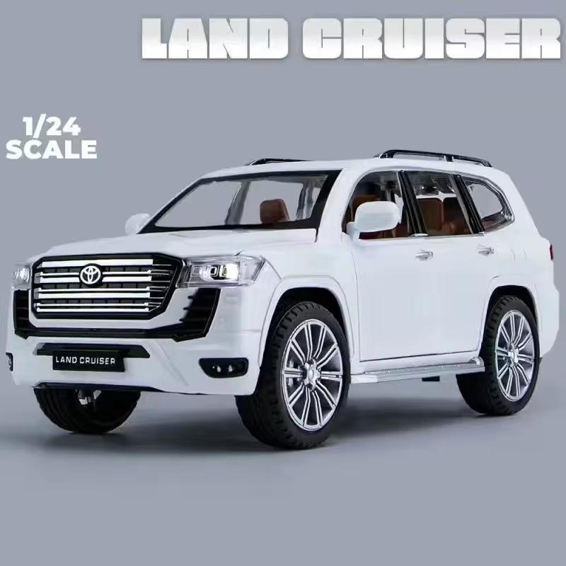 

Новый 1:24 Toyota LAND CRUISER LC300 Prado SUV Модель автомобиля из литого металла Игрушечные внедорожники Модель автомобиля Моделирование Детский подарок белый