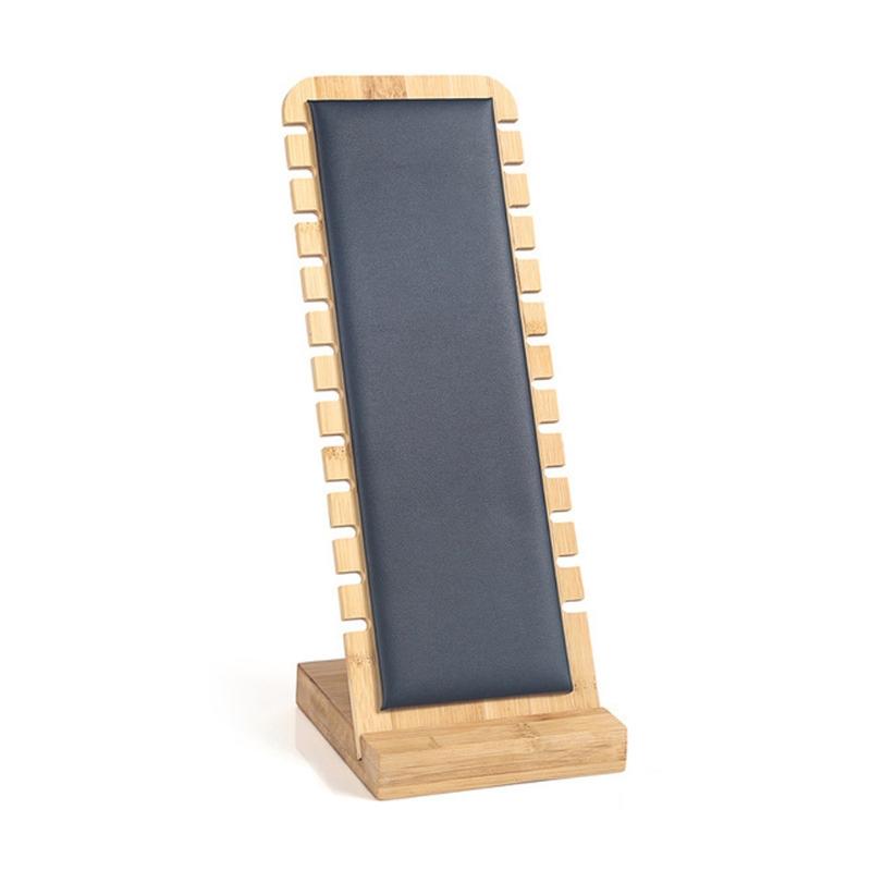 

Wooden Necklace Display Easel Jewelry Display for Shows Necklace Display Stand Lightweight Showcase Hanging Necklace чорний