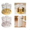360° Rotating Cereal Dispenser for Dry Foods, Ideal Rice, Oats, Peanuts, And Nuts. Suitable