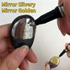 1/6pcs silver/golden Reflective Paint, Metal Marker Pen, DIY Liquid Signature Model, High Photoelectric Plating Pen