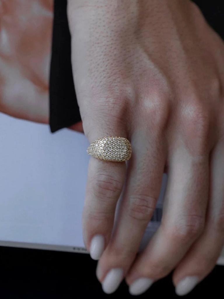 Anelli da Donna per Dito Piccolo Micro Pavé Moissanite Geometrici Carini Deliziosi Gioielli per Dita Piccole Festa Anniversario Regalo