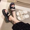 Hot Selling Summer New Fairy Style Flip Flops Sandals Women's Thick Bottom Platform Wearable Beach Shoes Comfortable Slippers
