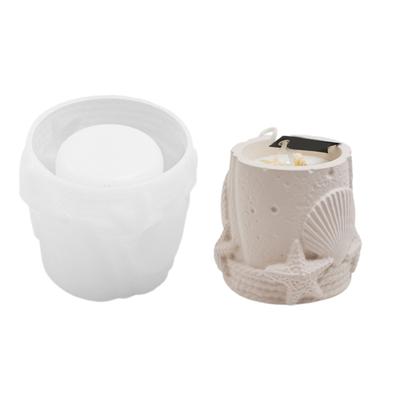 Unique Designs Shells Mould Flexible Silicone Tray for Epoxy Resin Jewelry Plate Candle Holder Home Storage Craft
