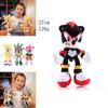 Adorável Brinquedo de Pelúcia Sonic The Hedgehog Shadow Amy Rose Knuckle Tail de 28cm Para Todas as Idades