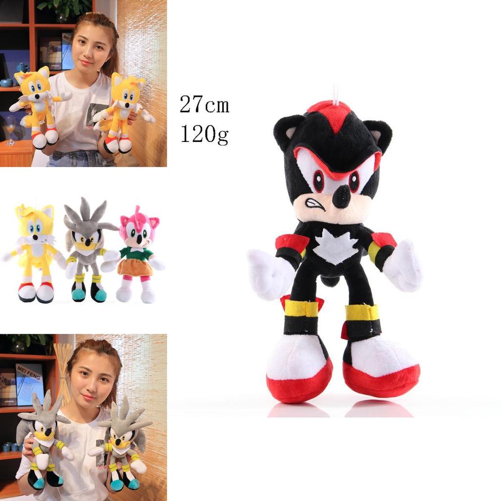 Adorable 28cm Sonic The Hedgehog Shadow Amy Rose Knuckle Tail Plush Toy For All Ages