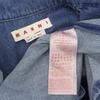 MARNI Excellent condition indigo denim bowling shirt, 100% cotton, men's, blue, size 44, CUJU0017IS USCV22 tops 44 blueUsed