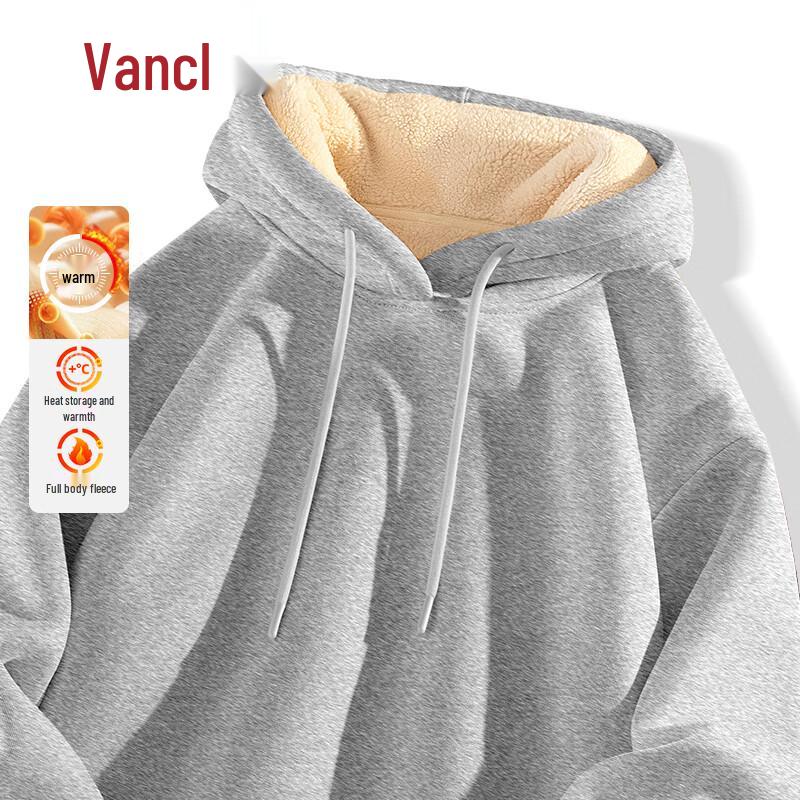 

VANCL Men s Fleece-Lined Loose Hooded Sweatshirt 2XL