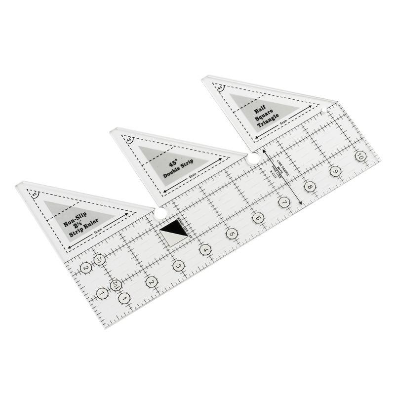 Clothing Quilting Acrylic Triangle Ruler  45° Home Design Hand Sewing Bilateral Ruler