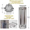 Thickened Stainless Steel Chimney Accessories: Anti-Scald Elbow, Rain Cap, Heat-Insulating Wood Stove Tent Fireplace