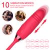 Rose Thrusting Dildo Sací vibrátor Žena klitoris Sucker Stimulátor Vibrační Love Egg Zboží pro dospělé Sexy hračky pro ženy