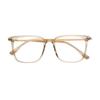 Honey-colored eyeglass frames for men and women, Japanese style, suitable for prescription lenses TR90Retro one-piece eyeglass frame for square and