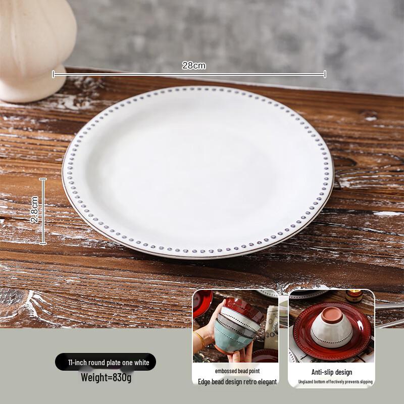 Luxury European Style Ceramic Dinner Plate