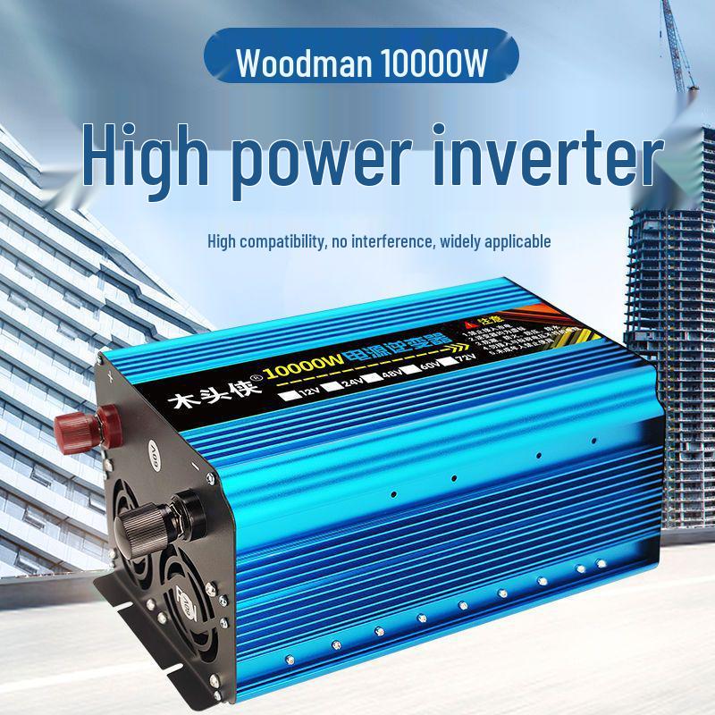 High-Power Inverter 12V/24V/48V/60V to 220V, 3000W/4000W/5000W for Car/Home Use