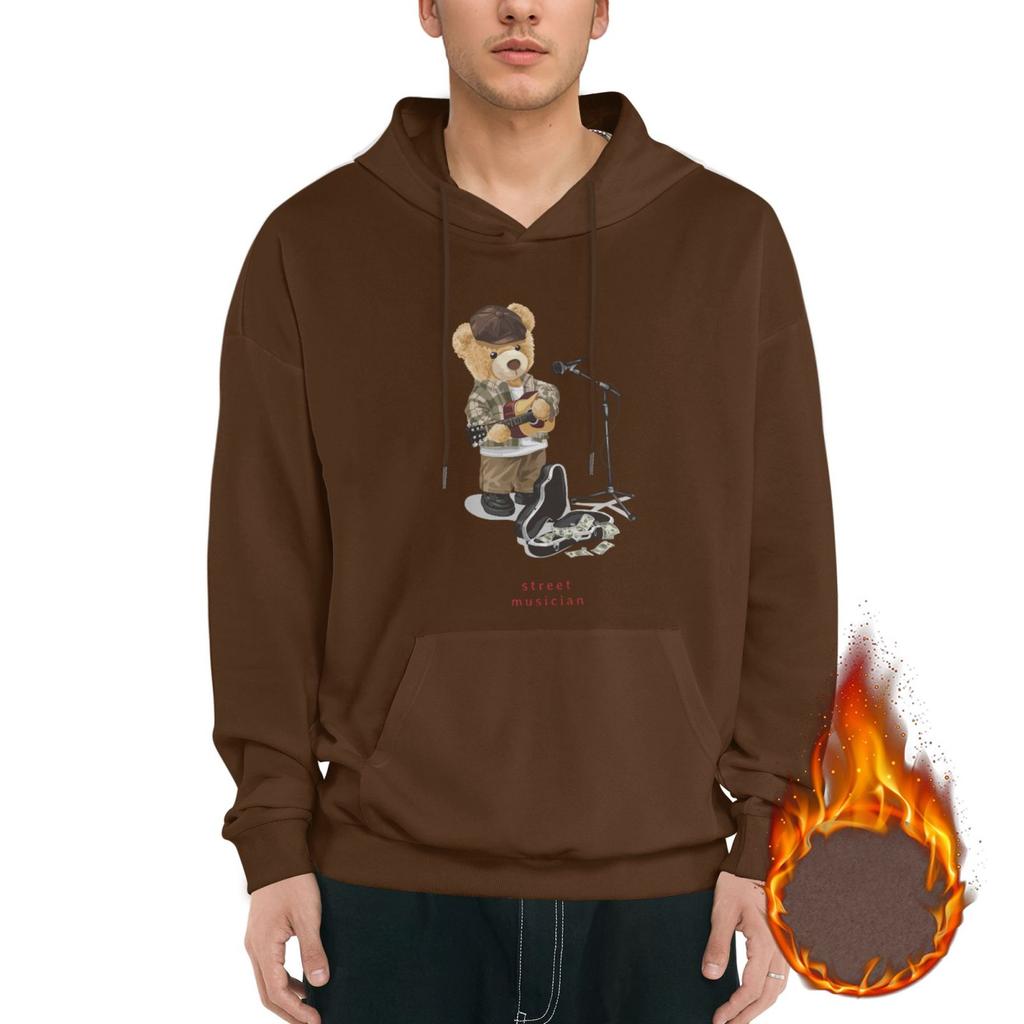 1 Pack Men’s Cozy Soft Hoodie Warm Fleece Lined Pullover Comfortable Hooded Sweatshirt Winter Streetwear M-3XL