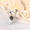 Heart Pendant Necklace Hollow Fade Resistant Fashionable Women Necklace for Daily Party Dating