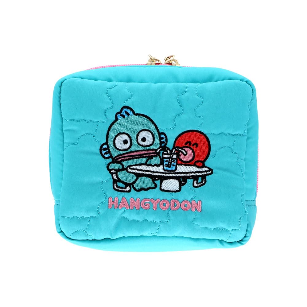 Stationery Hangyodon Sanrio Characters Goods Pouch Quilted Green S2339757 Sun-Star зелёный