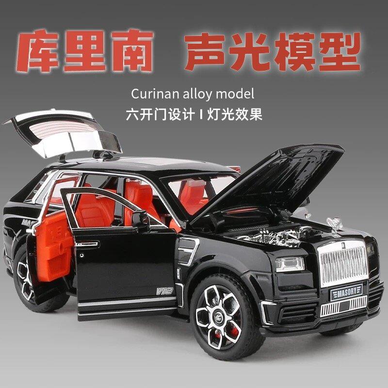 1:24 Rolls Royce Cullinan Mansory Off Road SUV Alloy Metal Diecast Model Car Home Trendy Desktop Display Ornament Birthday Gifts