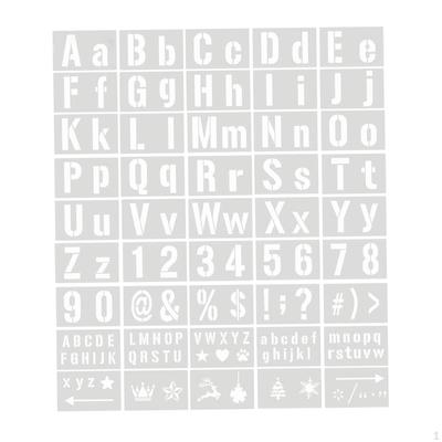 45 Pieces Plastic Drawing Painting Stencils Template, Alphabet and Number Template for