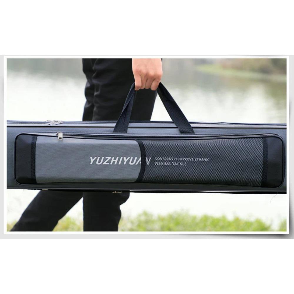 Unfolding Fishing Bag 80-130cm Not Foldable Oxford Fishing Rod Bags for Pole Reel Lure Box Travel Fishing Tackle Storage Case 260319