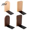 Home Storage Rack Wood Bookends Thickened Anti-Tip Heavy Duty Book Stand with Scratch Free Polished Edges Durable Holder for Office Desk