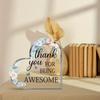 Thank You Heart Keepsake - Inspirational Office Gift for Coworkers & Teachers