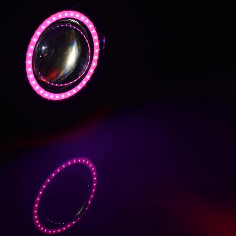 Motorcycle LED 12v 125w Headlights Car Spotlights 6000k Motorbike Work Head Lamp LED Angel Eye Lights Fog Lamp