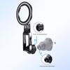 Aluminum Alloy 17mm Ball Head Magnetic Phone Mount With 360 Rotation For Car Vent Dashboard Stand