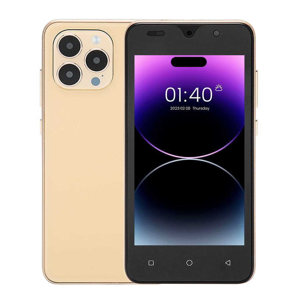 5in Screen Mobile Phone Face Unlocking Cellphone 2GB RAM 16GB ROM MTK6580M 2MP 5MP Ultra Thin Smartphone for Study Work