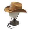 National Windbreak Windbreak Rope Sunshade Performance Jazz Hat Suede Travel Vacation Wind Word Cowboy Top Hat