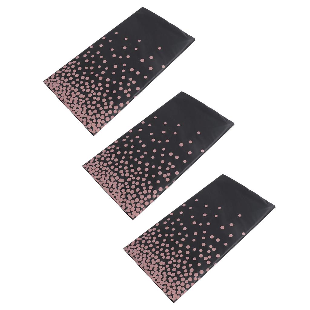 3pcs Plastic Tablecloth Waterproof Oil Proof Reusable Table Cover Rectangle Dot Pattern Table Cloth for Banquets Picnics Party